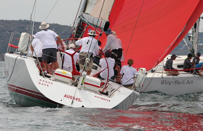 Pretty Woman and Wine-Dark Sea at start of Club Marine 2013 Pittwater Coffs Race © Crosbie Lorimer http://www.crosbielorimer.com